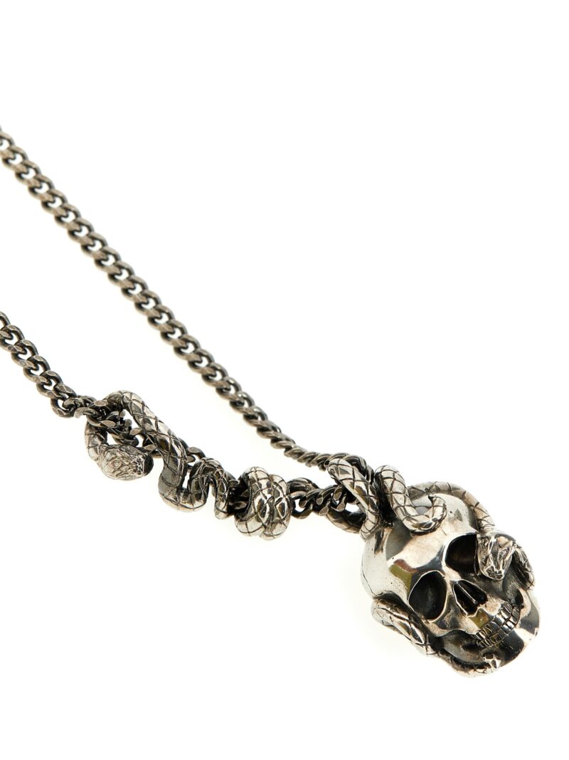 'Skull' necklace Man ALEXANDER MCQUEEN Silver