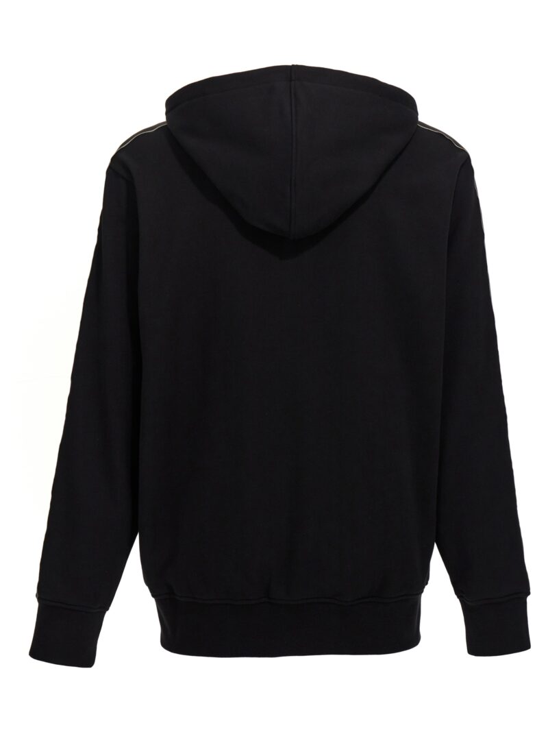 'Logo Tape' hoodie 654794QXAAP0548 ALEXANDER MCQUEEN Black