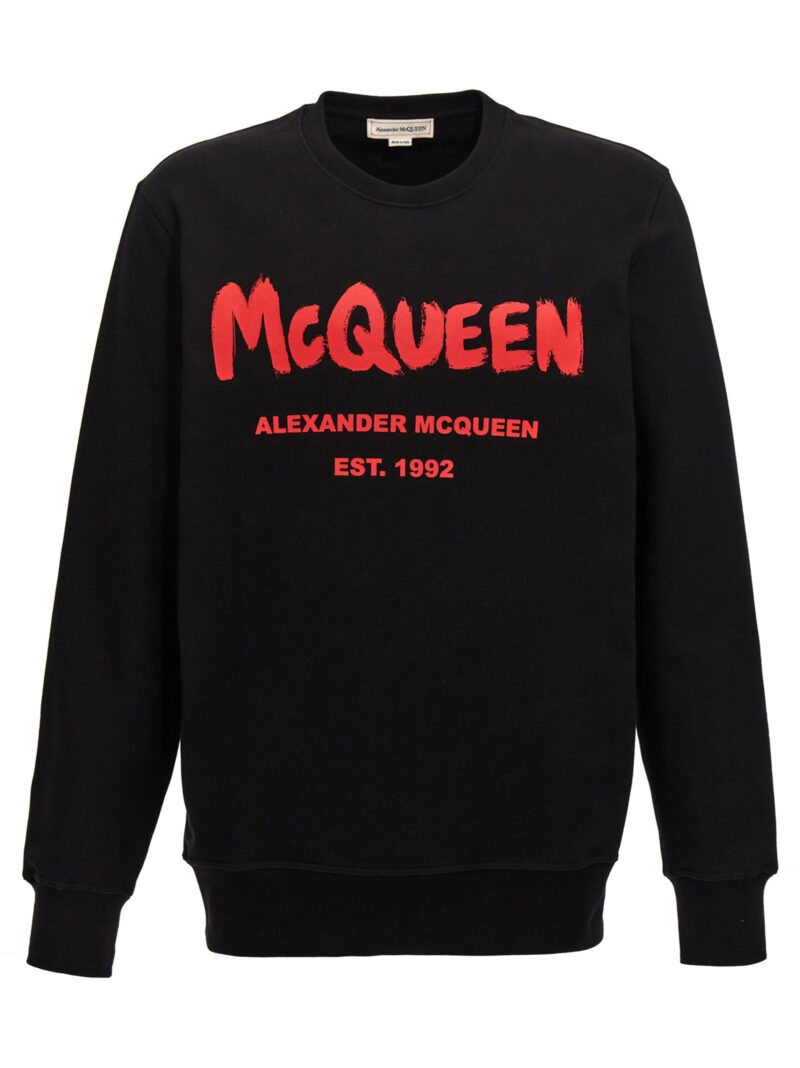 'Graffiti' sweatshirt ALEXANDER MCQUEEN Black