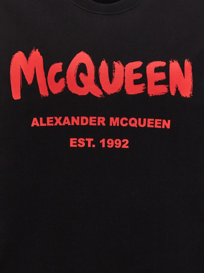 'Graffiti' sweatshirt 100% cotton ALEXANDER MCQUEEN Black