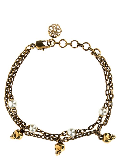 'Skull Pearl' bracelet ALEXANDER MCQUEEN Gold