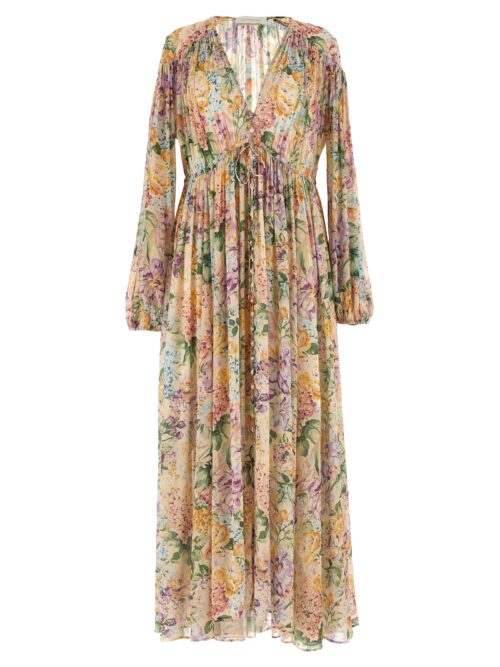 'Halliday Gathered Maxi' dress ZIMMERMANN Multicolor