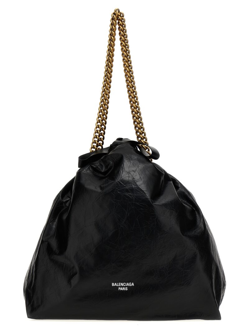 'Tote crush media' shoulder bag BALENCIAGA Black