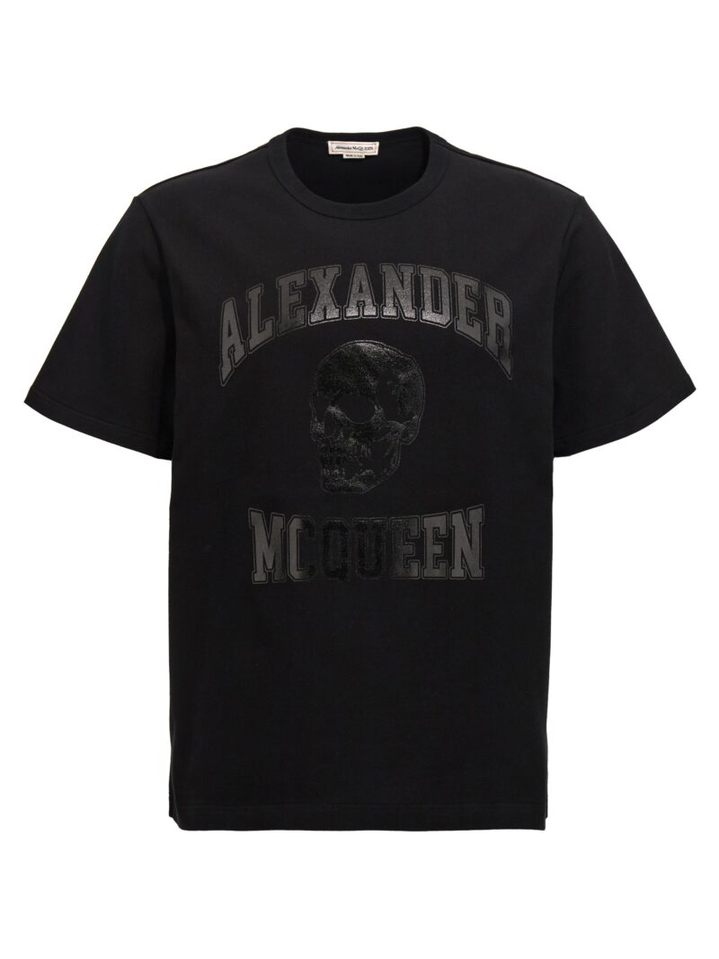 Logo print T-shirt ALEXANDER MCQUEEN Black