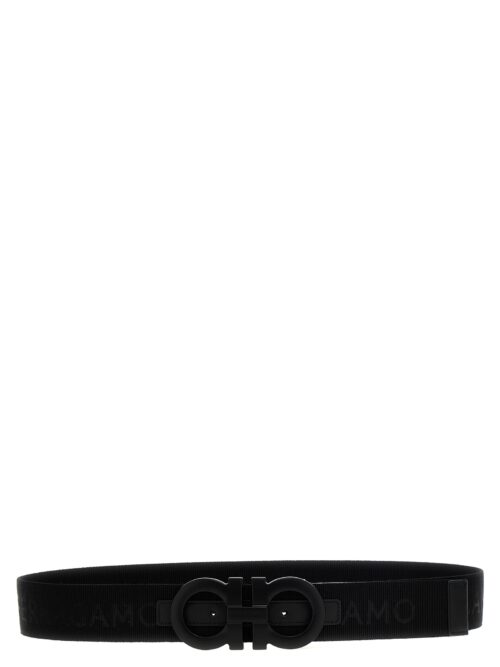 Logo tape belt FERRAGAMO Black