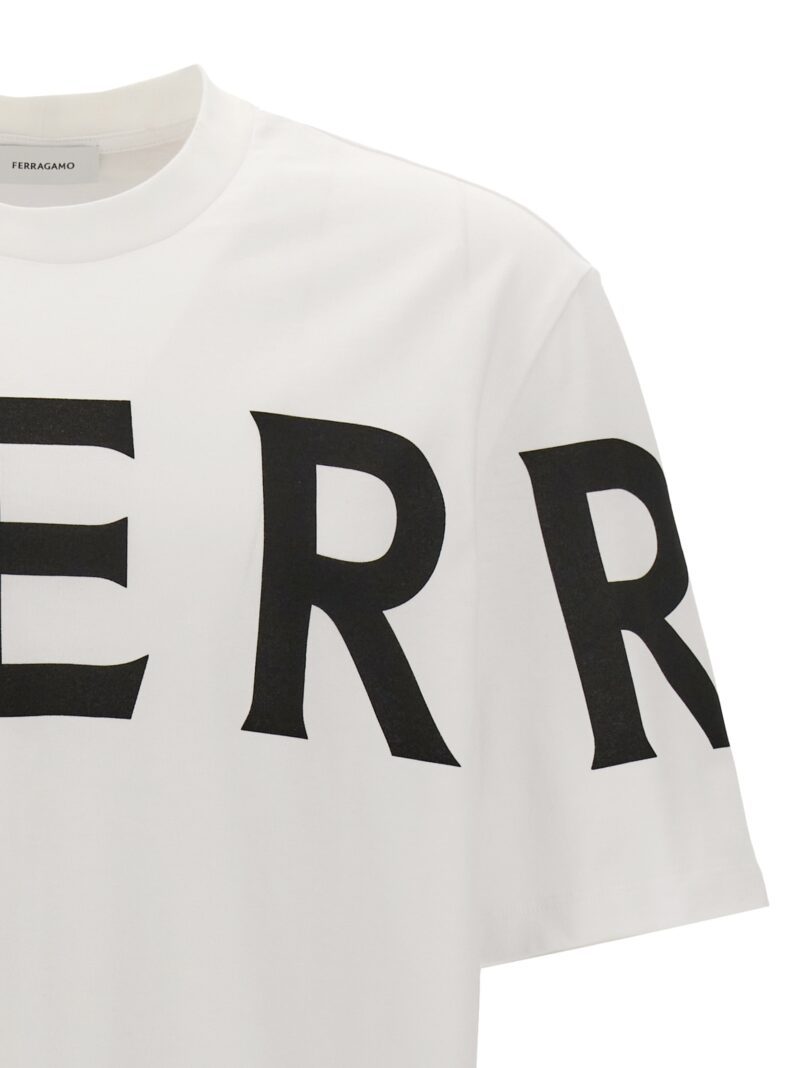 Logo t-shirt Man FERRAGAMO White/Black