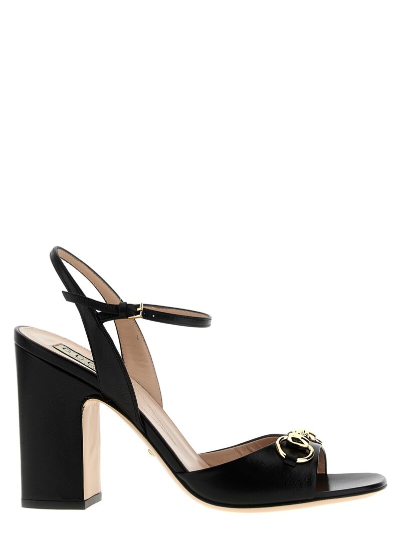 'Horsebit' sandals GUCCI Black