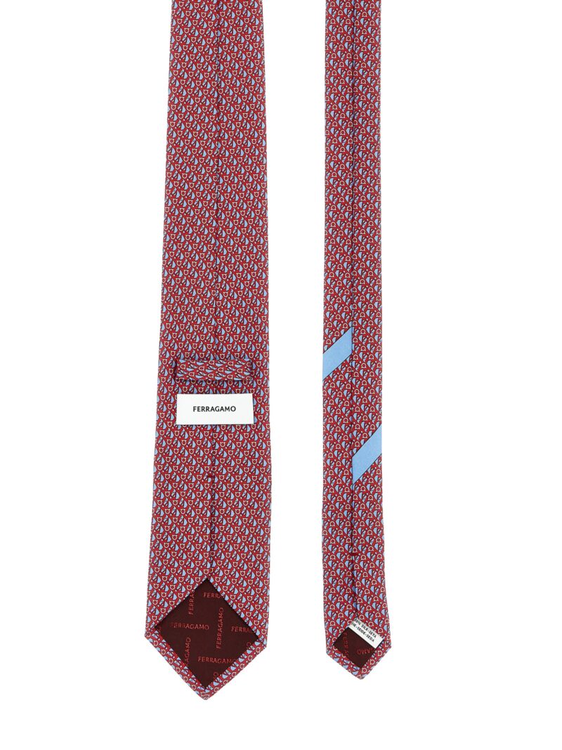 Printed tie 773950FROSSO FERRAGAMO Red