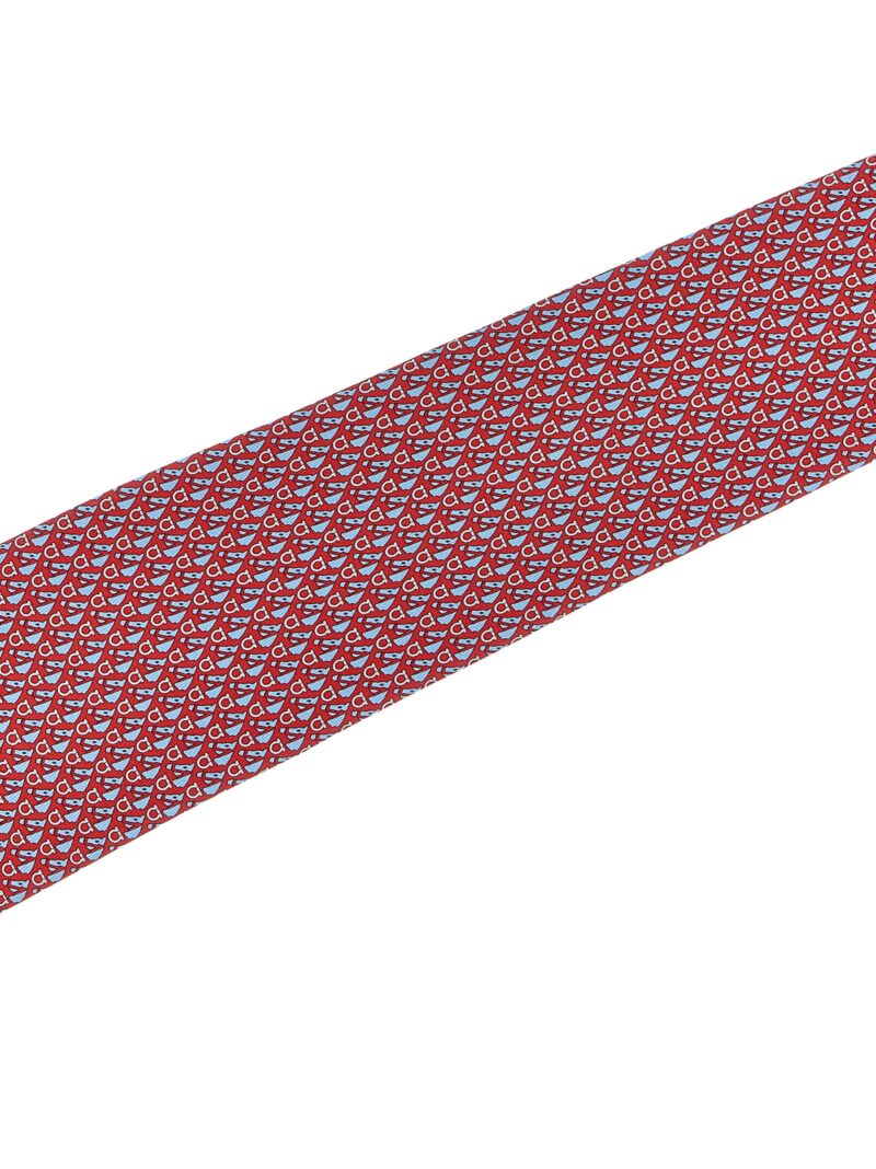 Printed tie Man FERRAGAMO Red