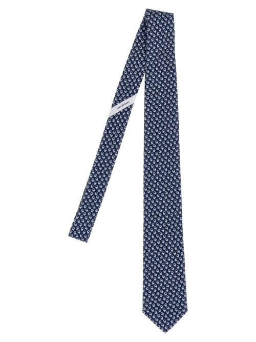 Printed tie FERRAGAMO Blue