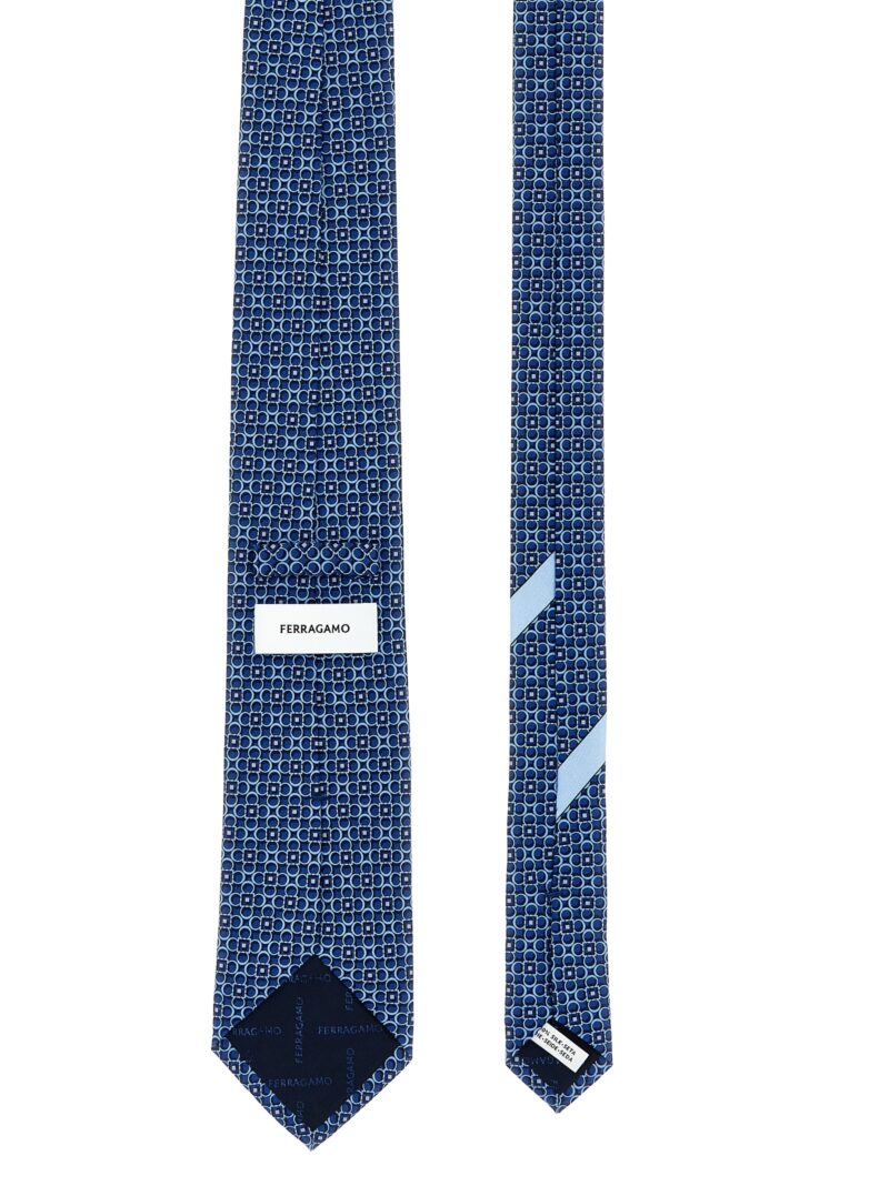 Printed tie 774371FBLUMARINE FERRAGAMO Blue