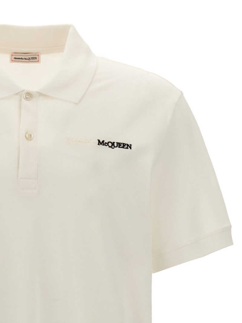 Logo polo shirt Man ALEXANDER MCQUEEN White