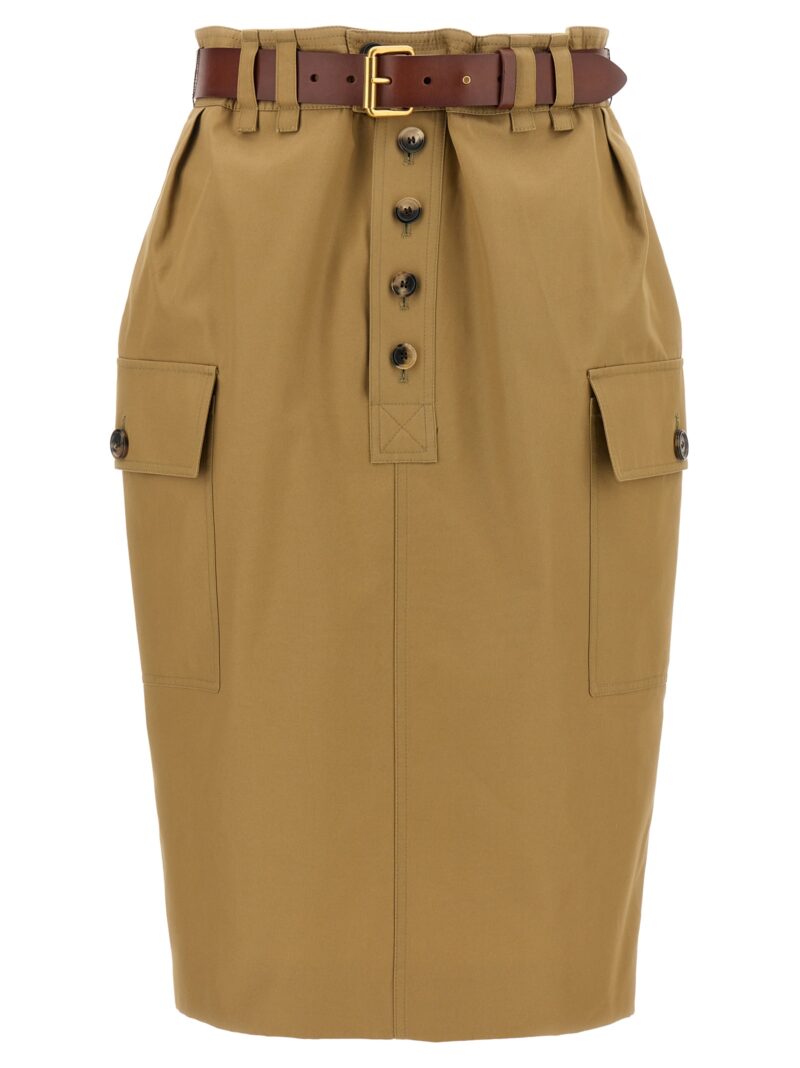 'Cassandre' skirt SAINT LAURENT Beige