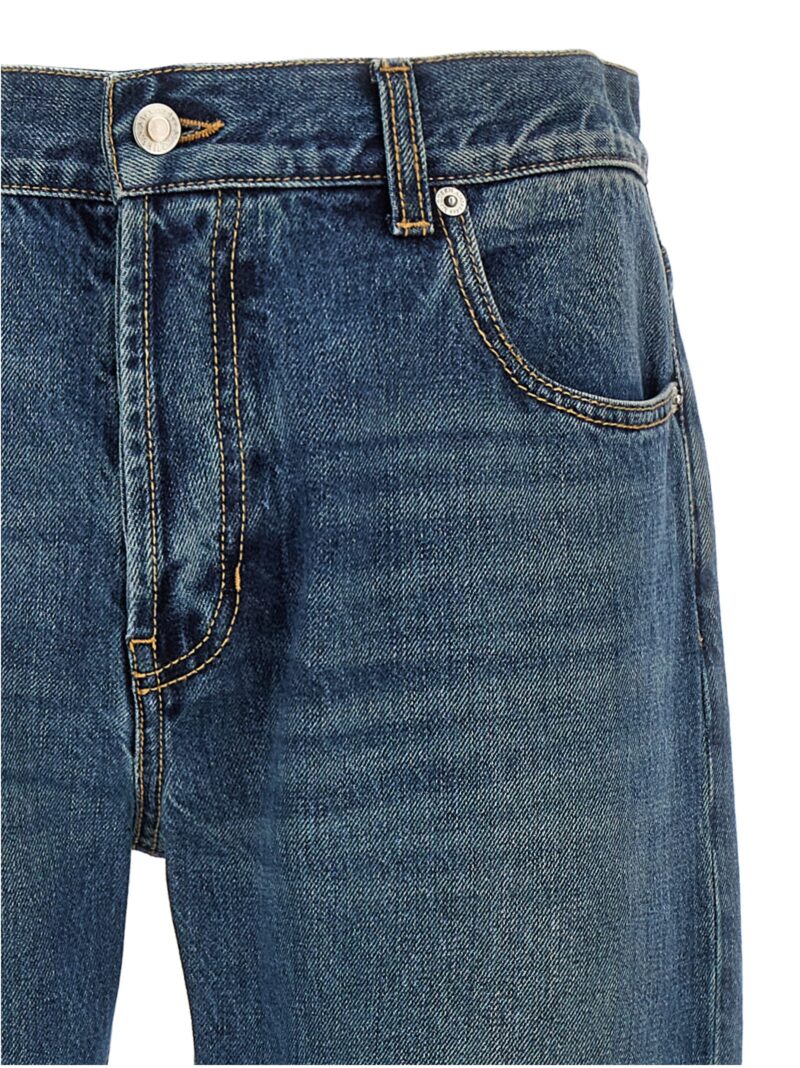 Trompe l'oeil pocket jeans Man ALEXANDER MCQUEEN Blue