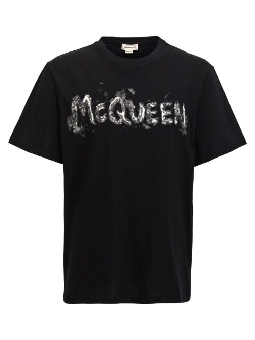 Logo print T-shirt ALEXANDER MCQUEEN Black