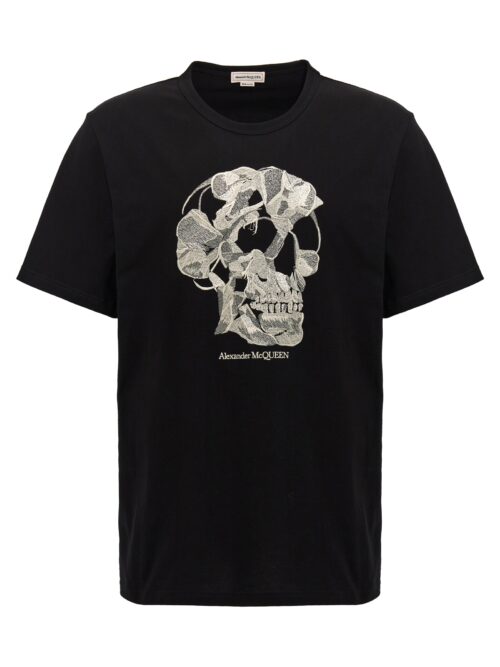 Embroidery t-shirt ALEXANDER MCQUEEN White/Black