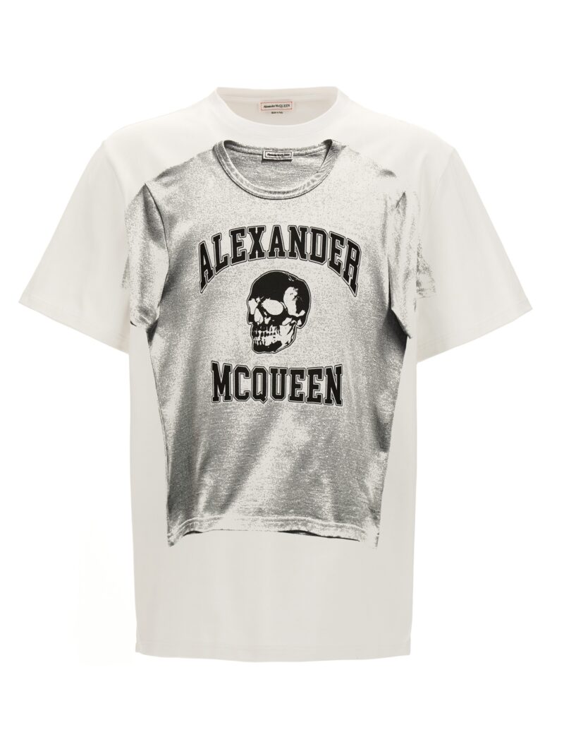 Logo print T-shirt ALEXANDER MCQUEEN White/Black