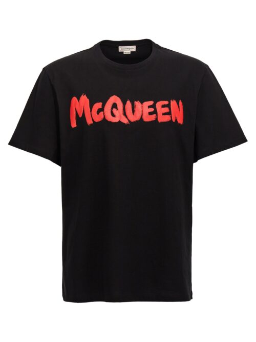 Logo print T-shirt ALEXANDER MCQUEEN Black