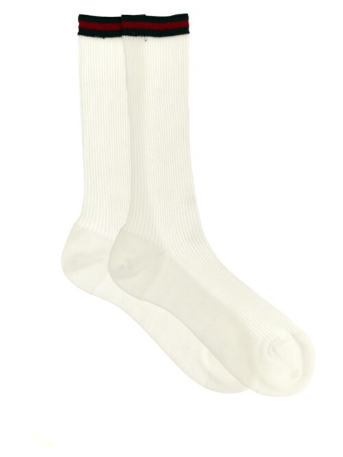 Web tape socks GUCCI White