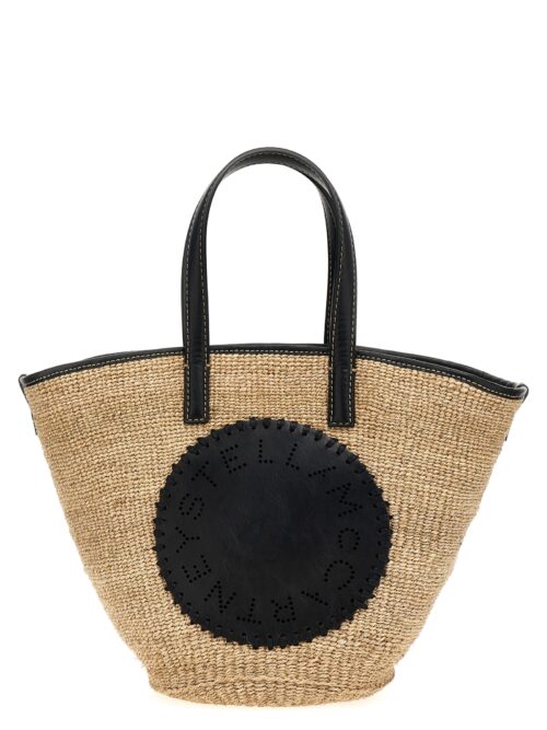'Eco Abaca Basket' handbag STELLA MCCARTNEY Black