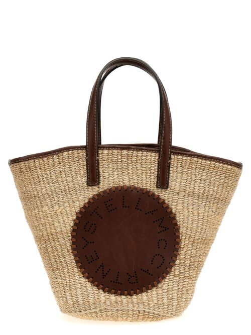 'Eco Abaca Basket' handbag STELLA MCCARTNEY Brown