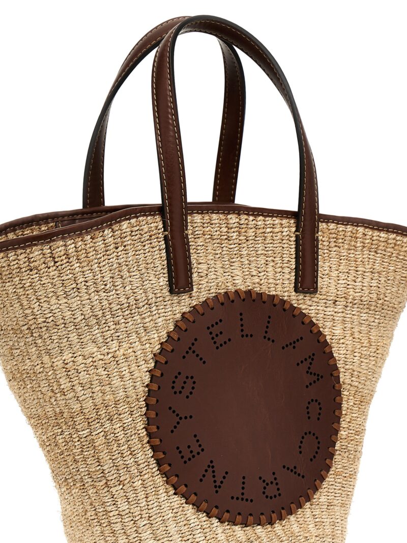 'Eco Abaca Basket' handbag Woman STELLA MCCARTNEY Brown