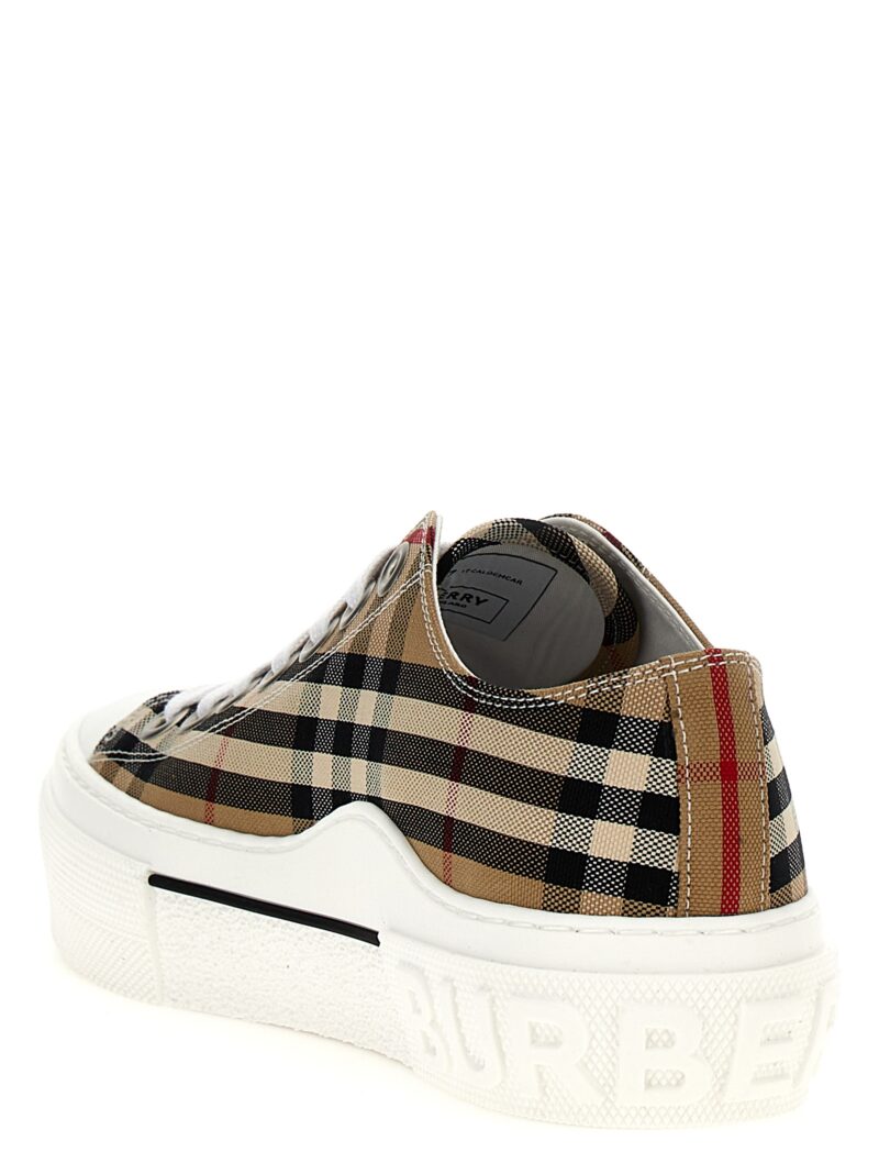 Check sneakers Woman BURBERRY Beige