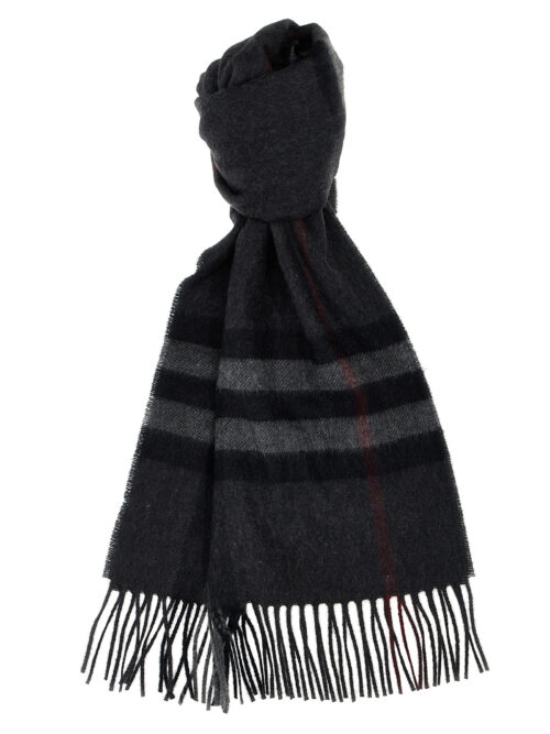 Check scarf BURBERRY Gray