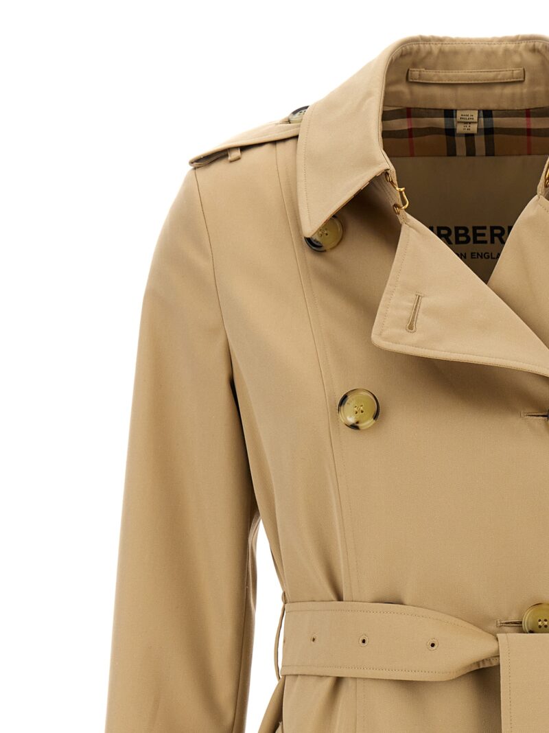 Medium 'Heritage Chelsea' trench coat 100% cotton BURBERRY Beige