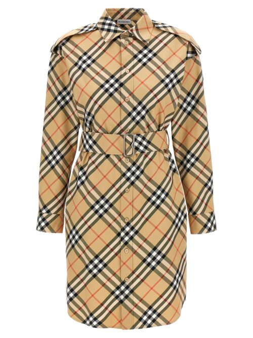 Check chemisier dress BURBERRY Beige