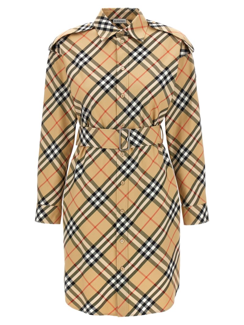 Check chemisier dress BURBERRY Beige