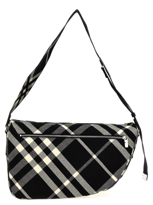 Shoulder bag 'Messenger Shield' BURBERRY White/Black