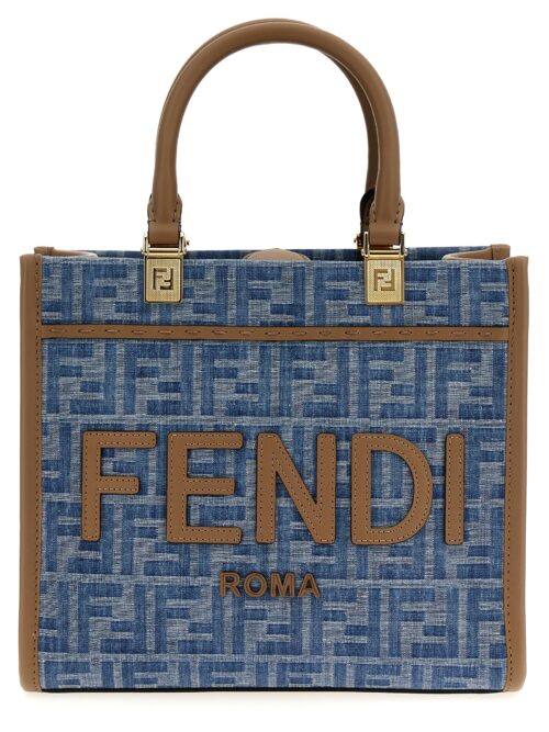 'Fendi Sunshine Small' shopping bag FENDI Light Blue