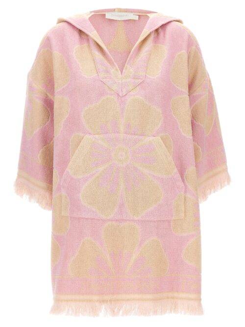 'Pop Hooded Towel Mini' dress ZIMMERMANN Pink