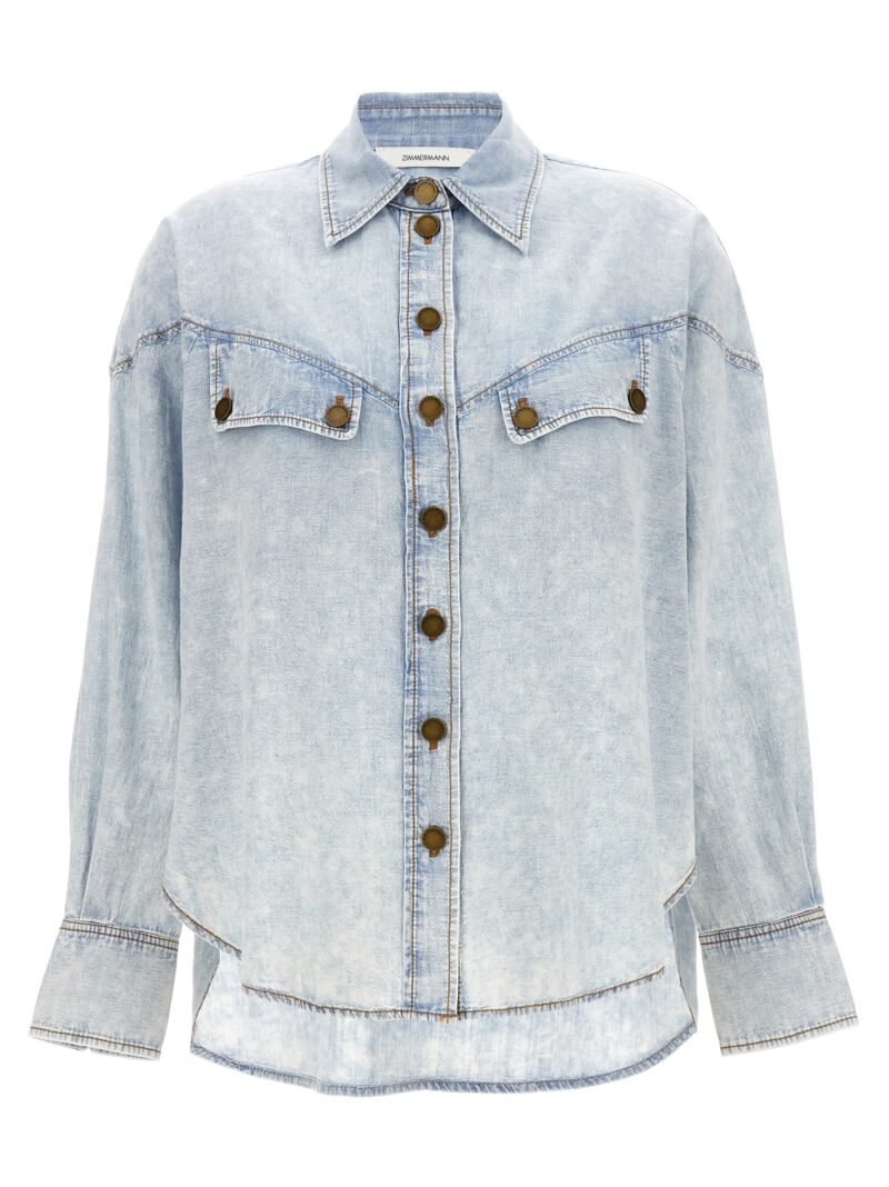 Denim shirt ZIMMERMANN Light Blue