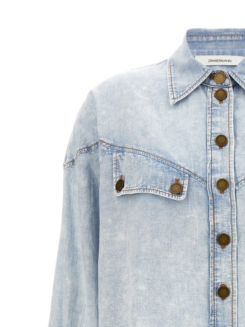 Denim shirt Woman ZIMMERMANN Light Blue