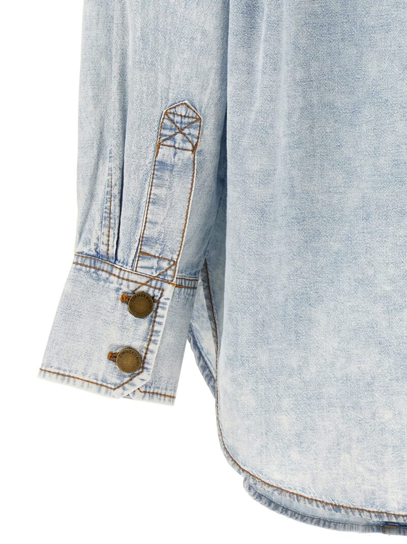 Denim shirt 100% cotton ZIMMERMANN Light Blue