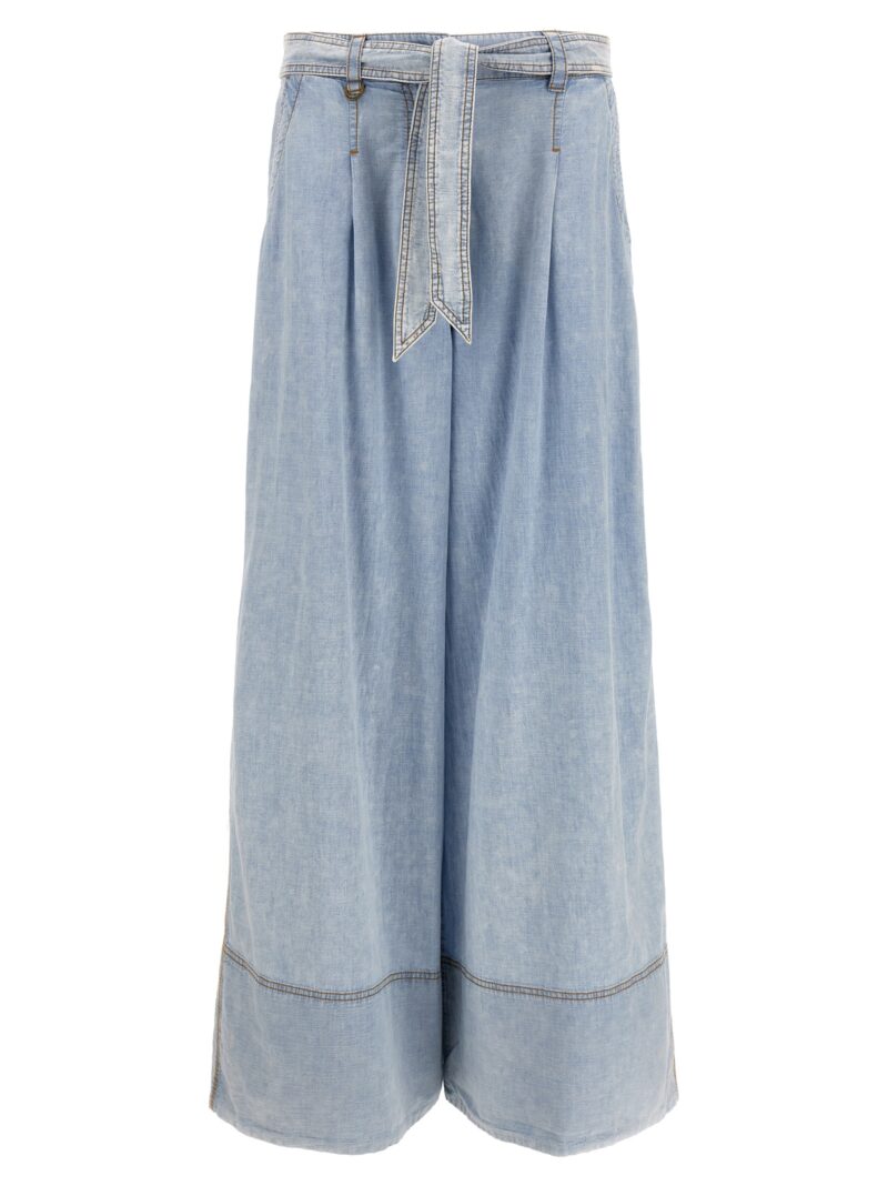 'Wide leg denim' jeans ZIMMERMANN Light Blue