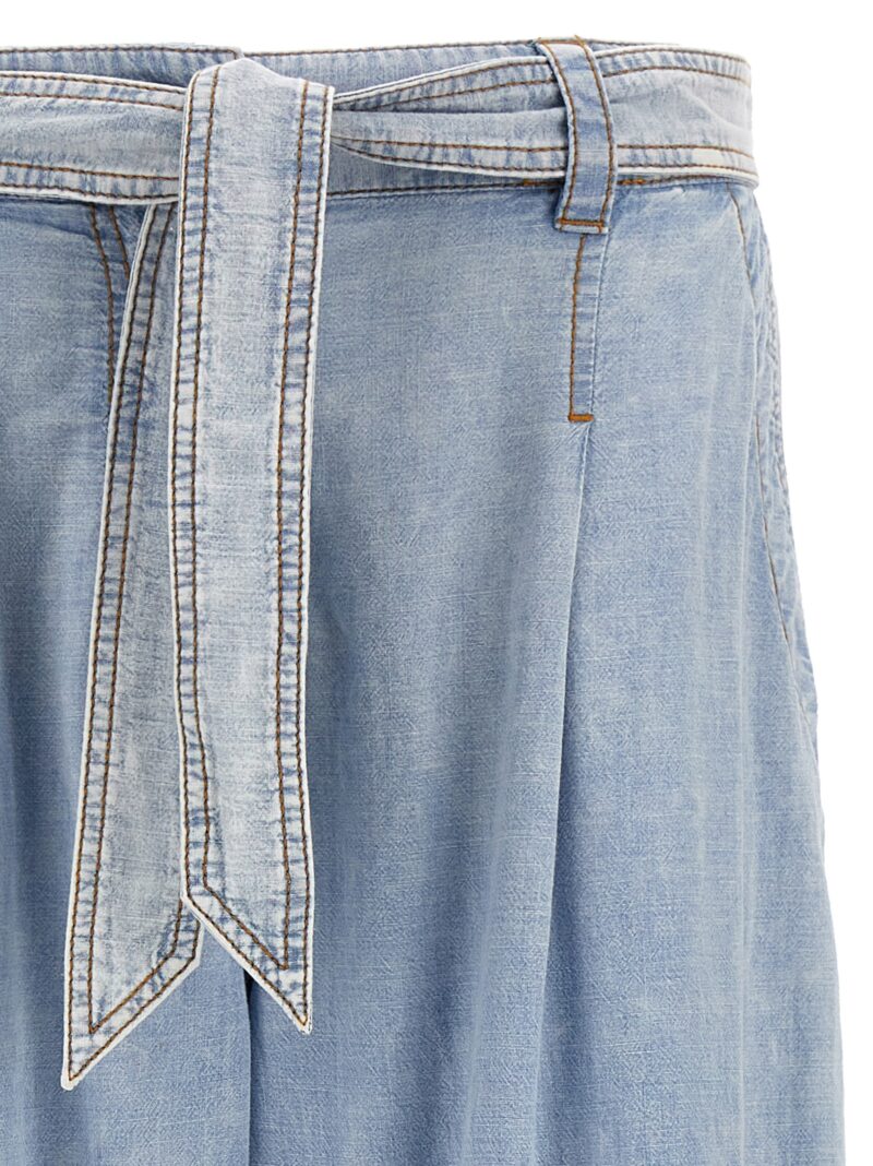 'Wide leg denim' jeans Woman ZIMMERMANN Light Blue