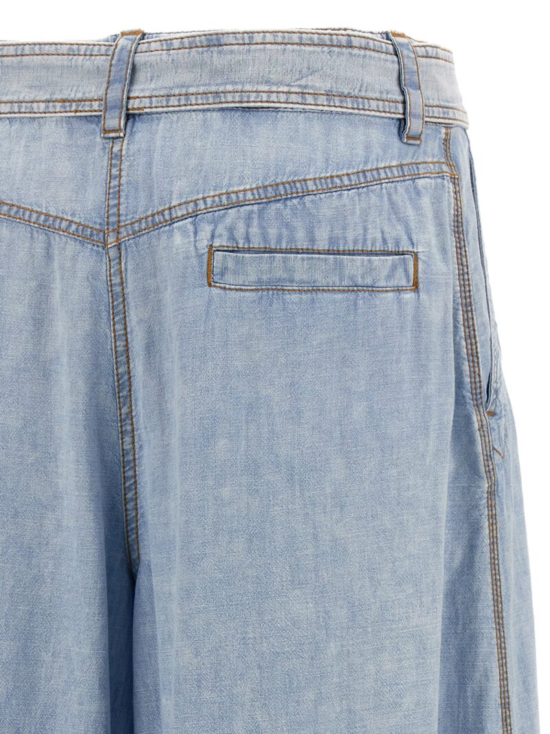 'Wide leg denim' jeans 100% cotton ZIMMERMANN Light Blue