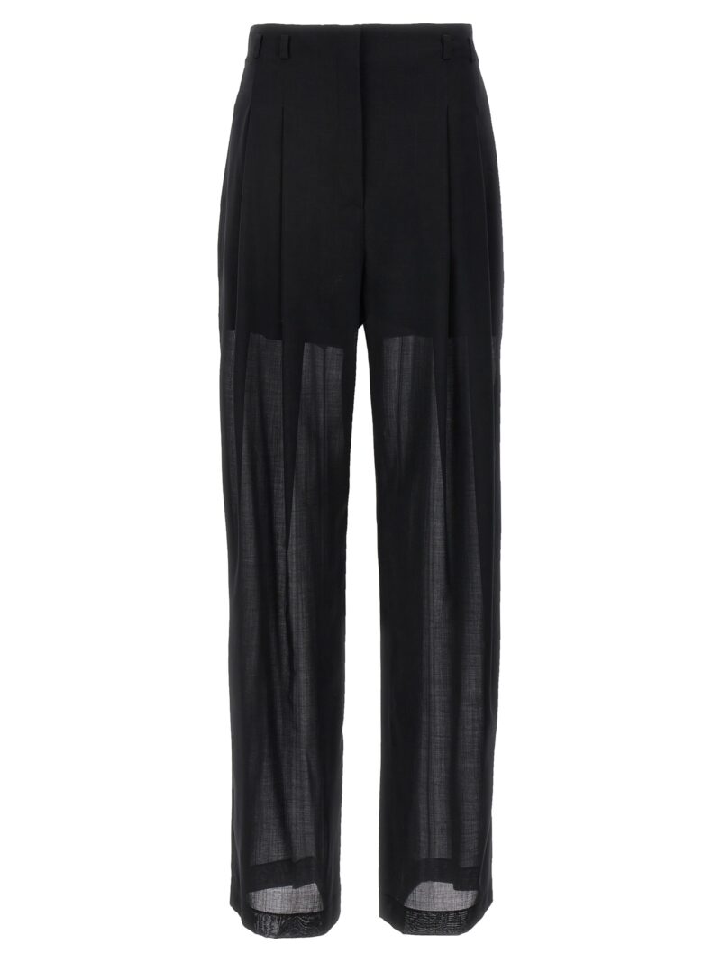 Semi-sheer trousers PHILOSOPHY Black