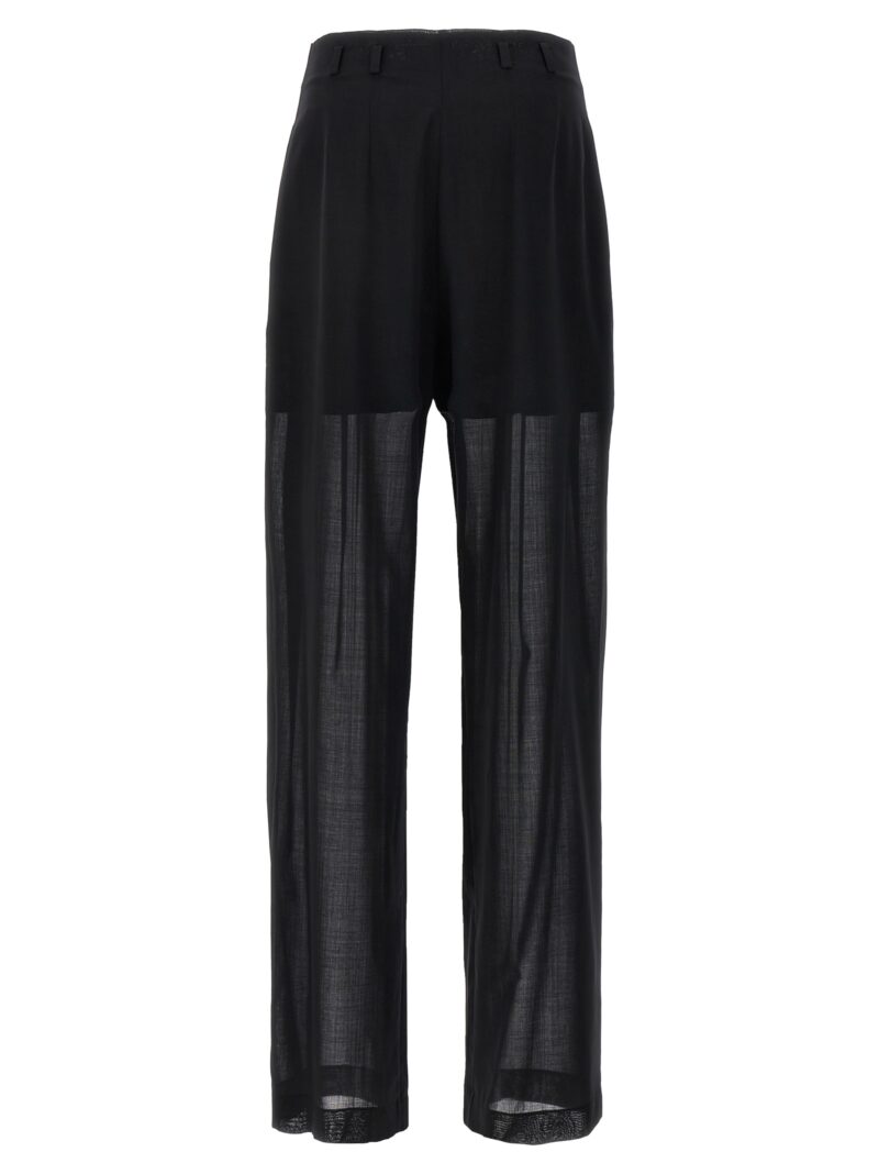 Semi-sheer trousers A030621250555 PHILOSOPHY Black