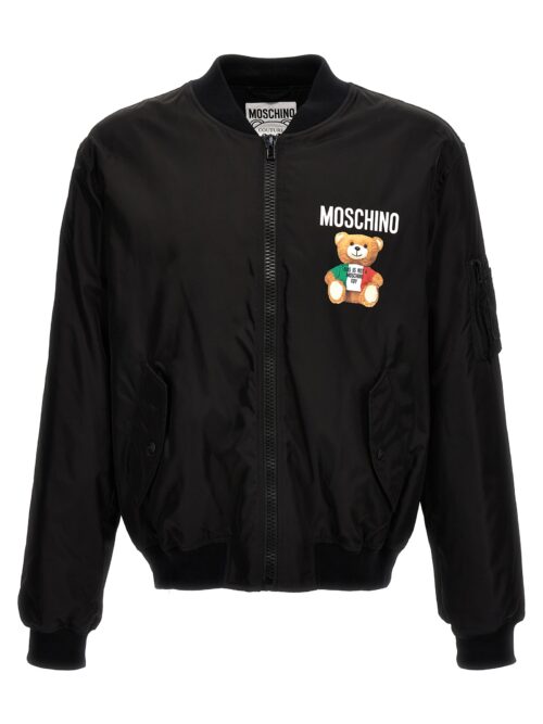 Bomber jacket 'Teddy' MOSCHINO Black