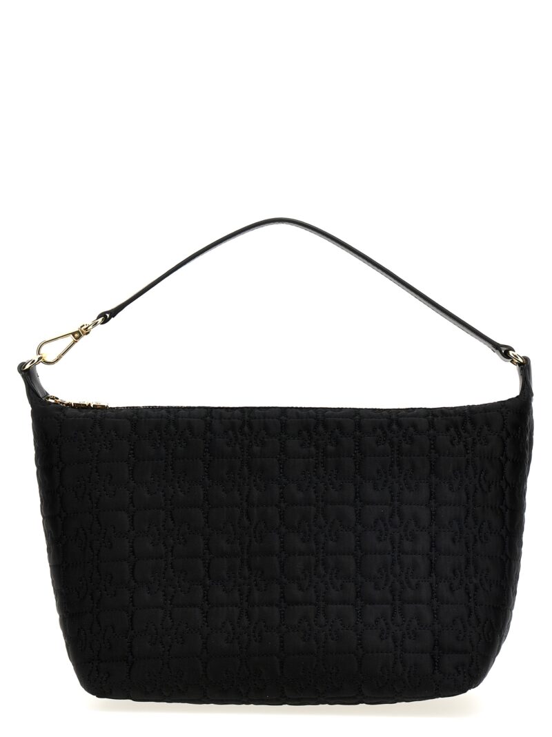 'Black Medium Butterfly Pouch' shoulder bag GANNI Black