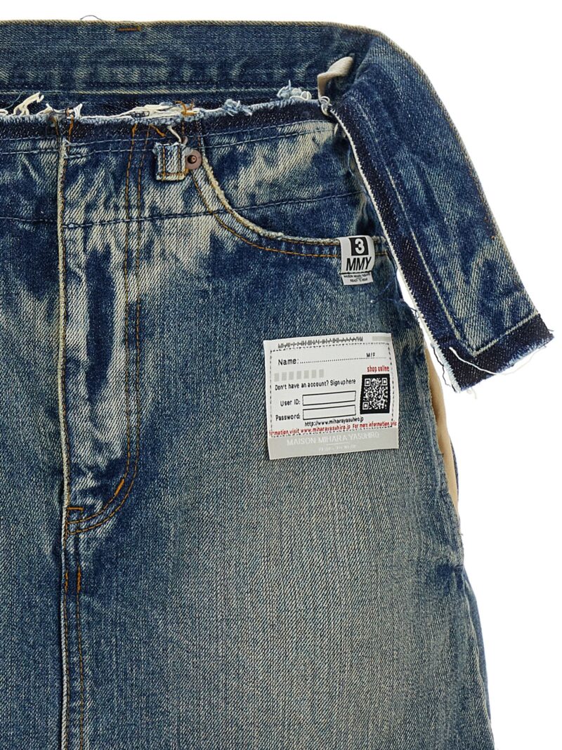 'Skort' denim Woman MAISON MIHARA YASUHIRO Blue