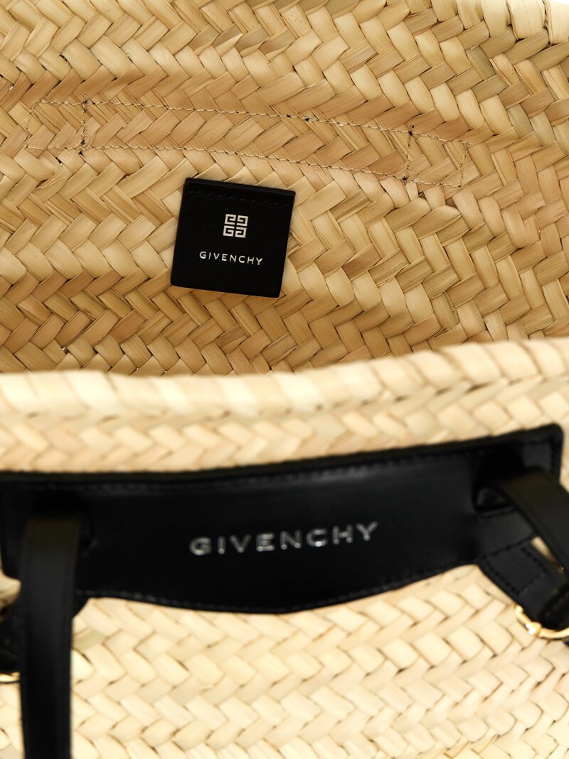 'Voyou' shopping bag 100% straw GIVENCHY Black