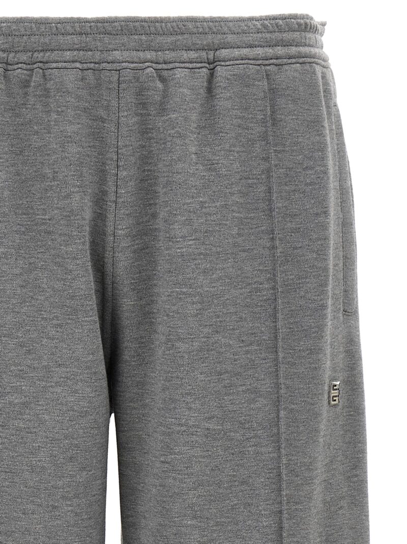 Metallic logo joggers Man GIVENCHY Gray