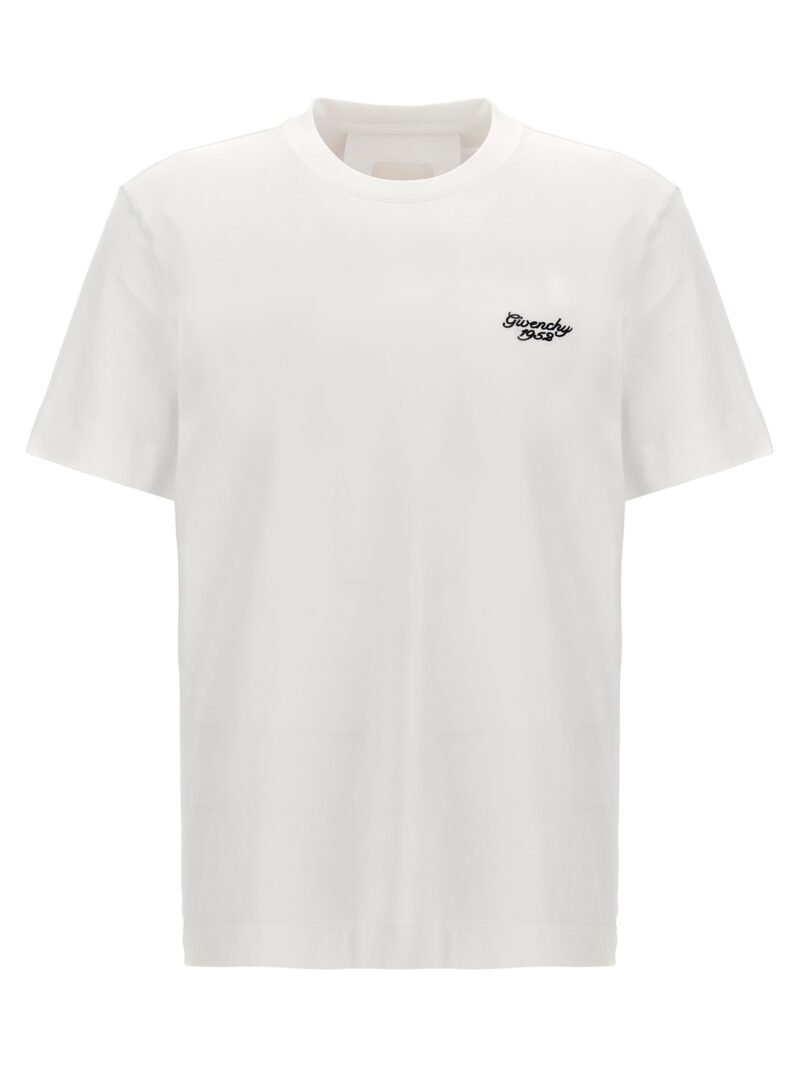 Logo embroidery t-shirt GIVENCHY White