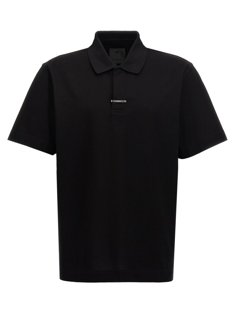 'Placket' polo shirt GIVENCHY Black