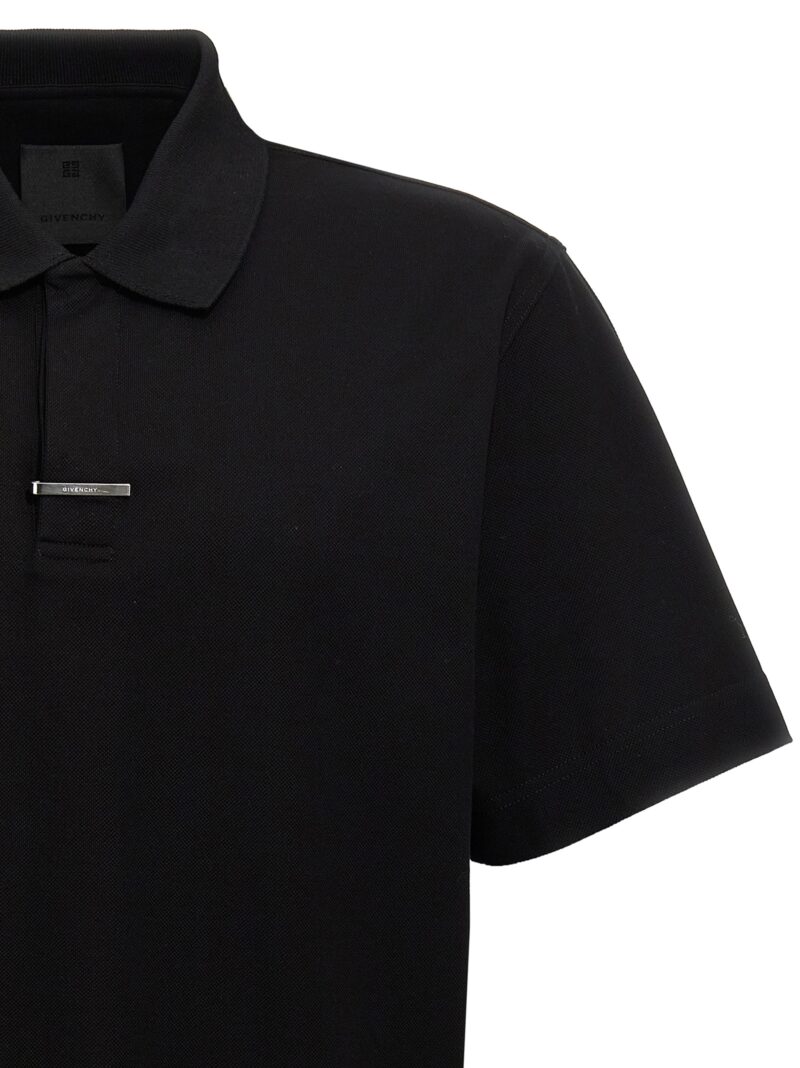 'Placket' polo shirt Man GIVENCHY Black